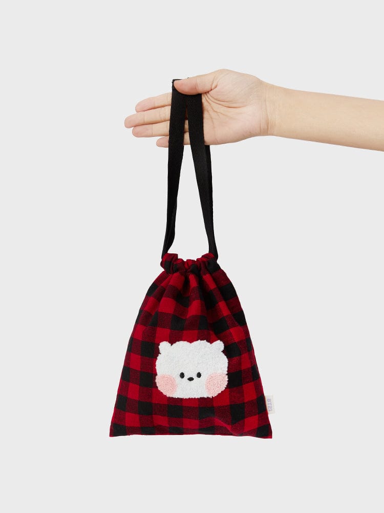 BT21 RJ Mini Basic Check String Pouch