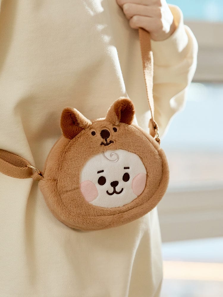 BT21 RJ BABY Fluffy Face Doll Crossbag