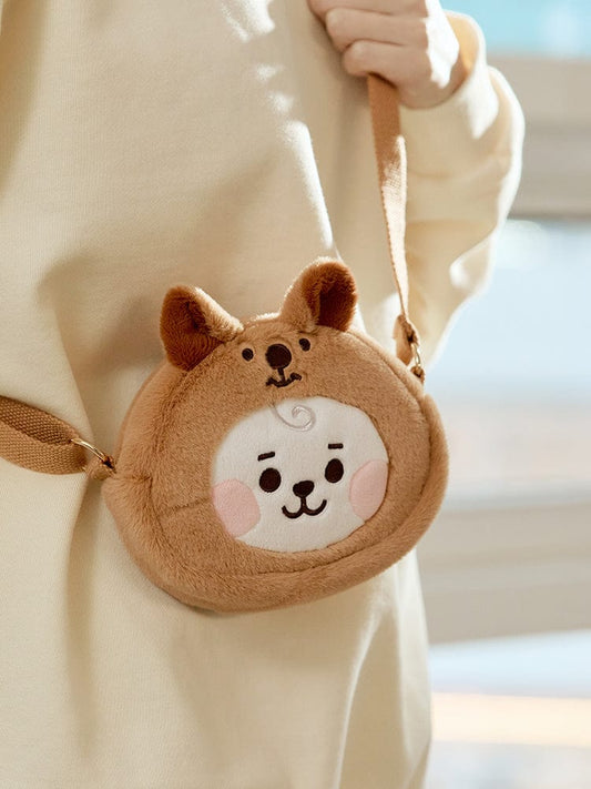 BT21 RJ BABY Fluffy Face Doll Crossbag
