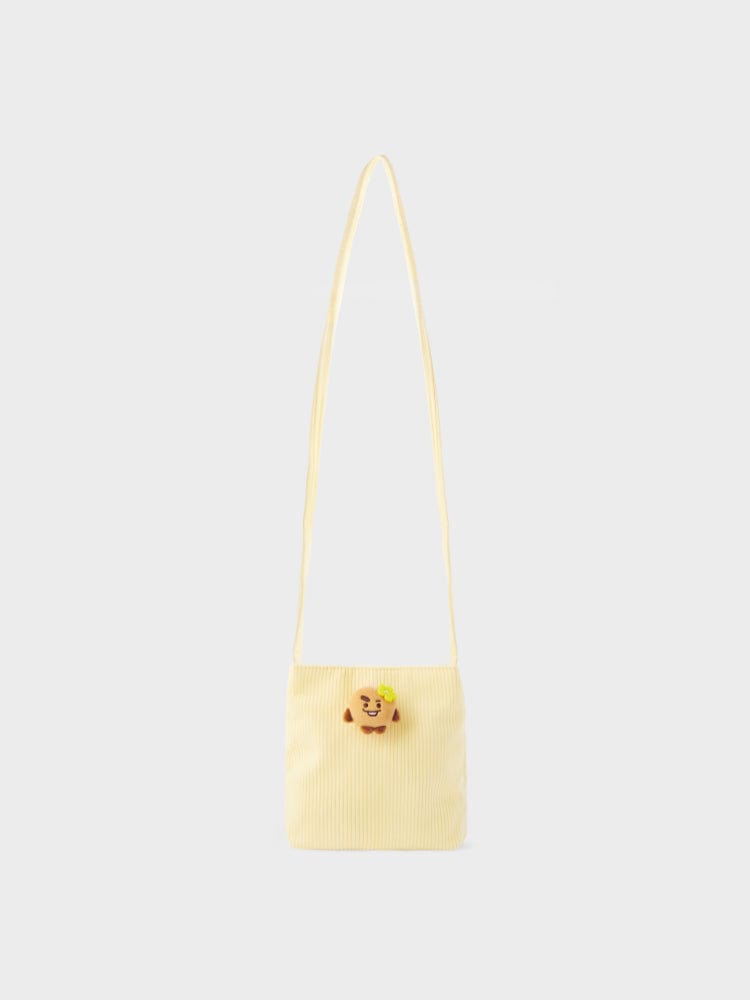 BT21 SPRING DAY SHOOKY Corduroy Mini Cross Bag