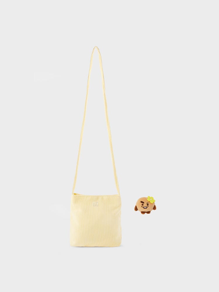 BT21 SPRING DAY SHOOKY Corduroy Mini Cross Bag