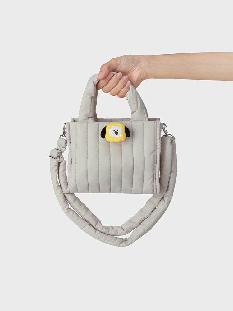 BT21 CHIMMY Face Doll Badge Quilting Bag