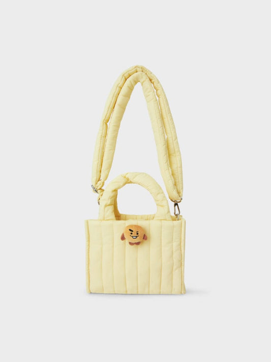 BT21 SHOOKY Face Doll Badge Quilting Bag