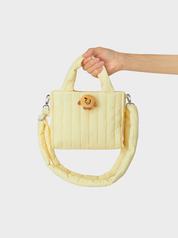 BT21 SHOOKY Face Doll Badge Quilting Bag