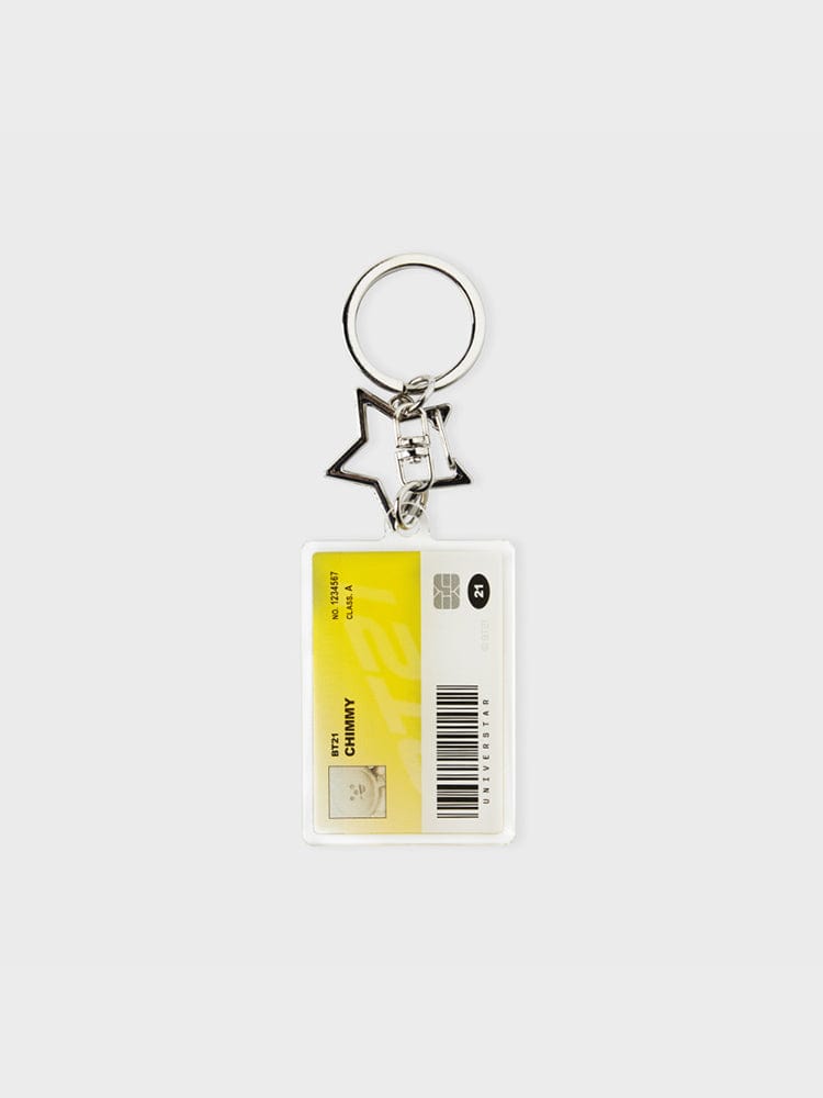 BT21 CHIMMY Silver Edition ID Card Acrylic Keyring