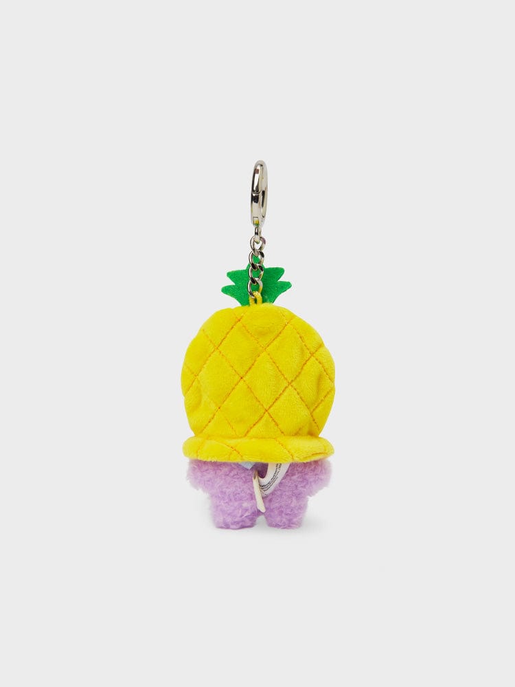 BT21 MANG Mini Mini Pineapple Fruit Doll Key Ring