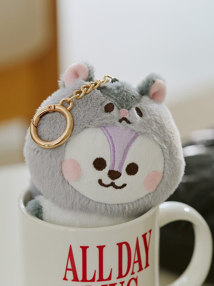 BT21 MANG BABY Fluffy Doll Key Ring
