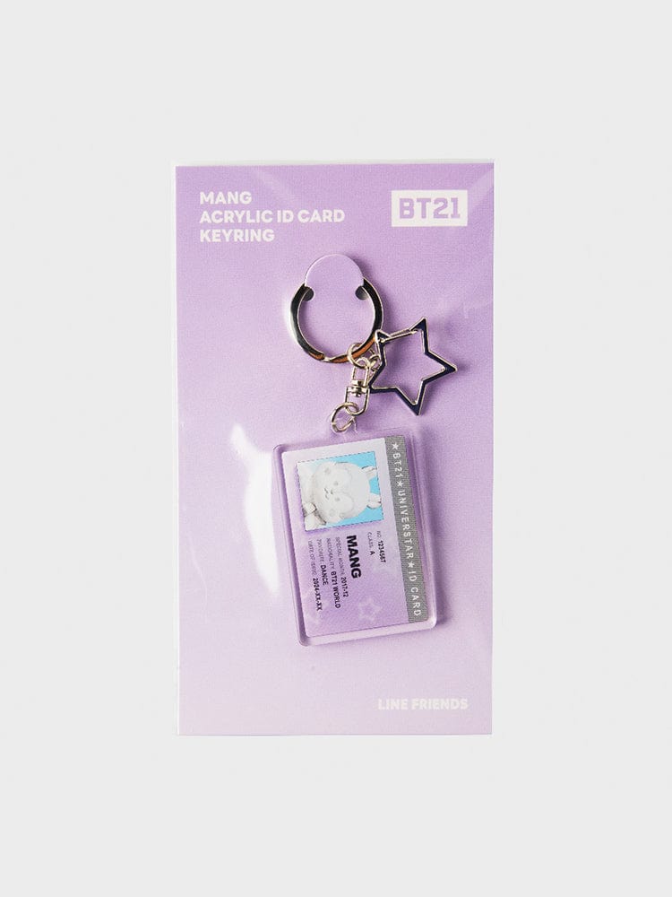 BT21 MANG Silver Edition ID Card Acrylic Keyring