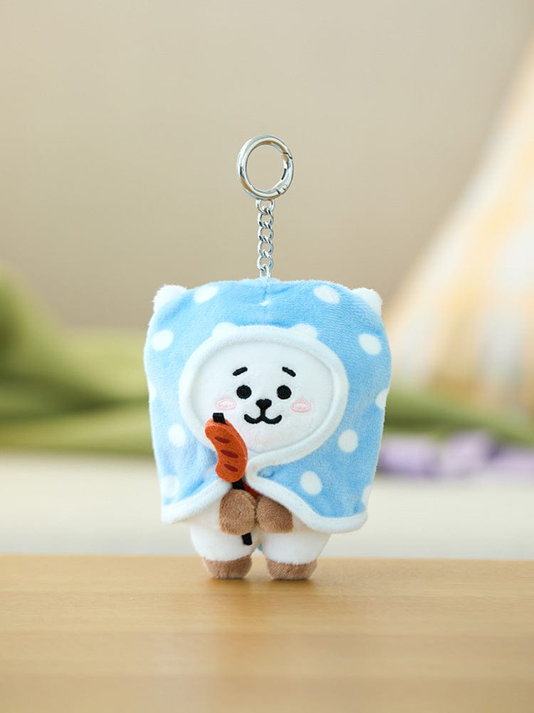 BT21 RJ Campfire Blanket Doll Keyring