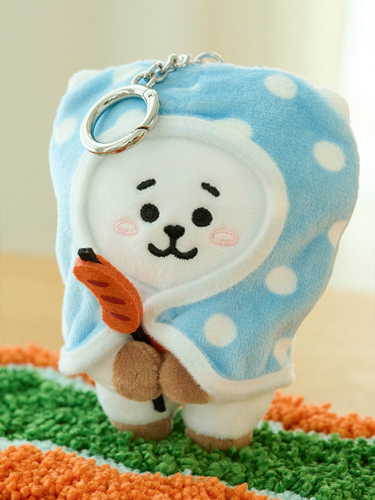 BT21 RJ Campfire Blanket Doll Keyring