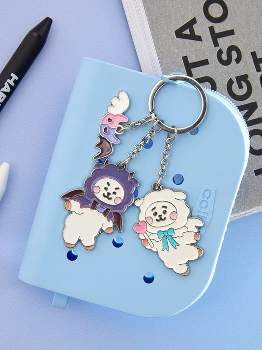 BT21 RJ Angel & Villain Metal Keyring