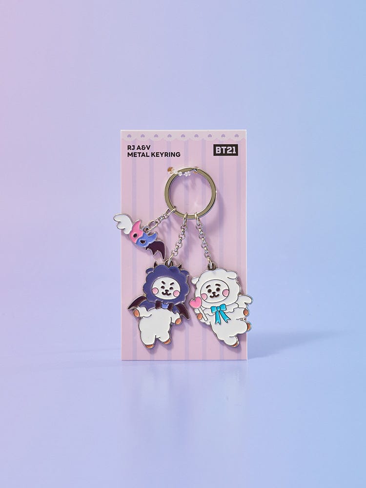 BT21 RJ Angel & Villain Metal Keyring
