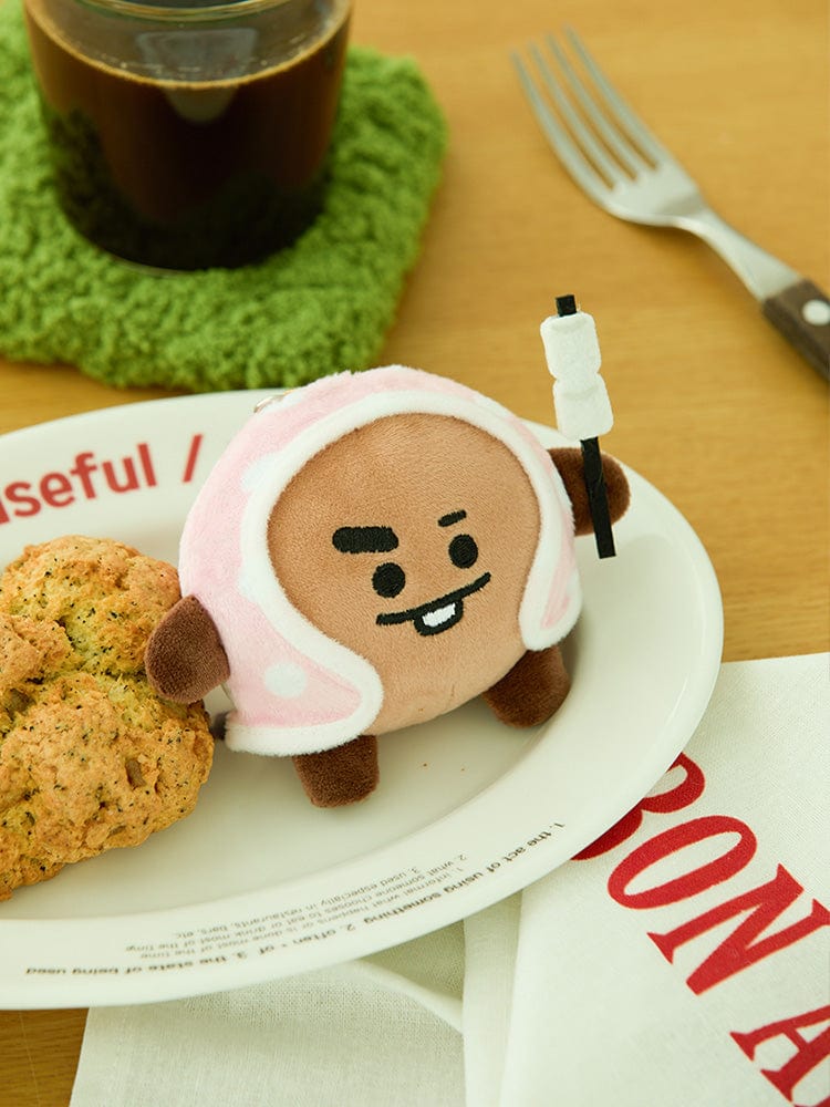 BT21 SHOOKY Campfire Blanket Doll Keyring