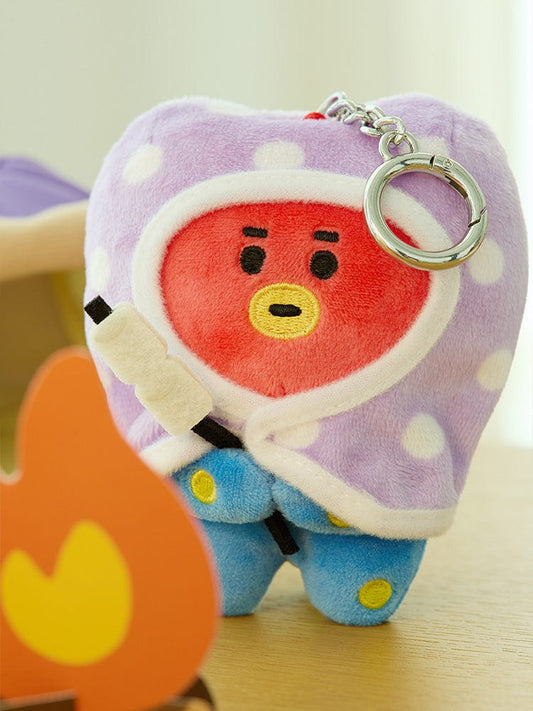 BT21 TATA Campfire Blanket Doll Keyring