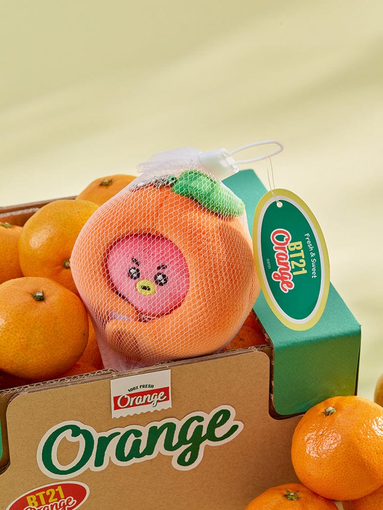 BT21 TATA Baby Orange Party Doll Key Ring