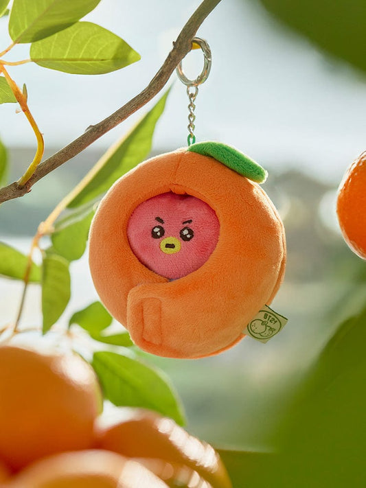 BT21 TATA Baby Orange Party Doll Key Ring