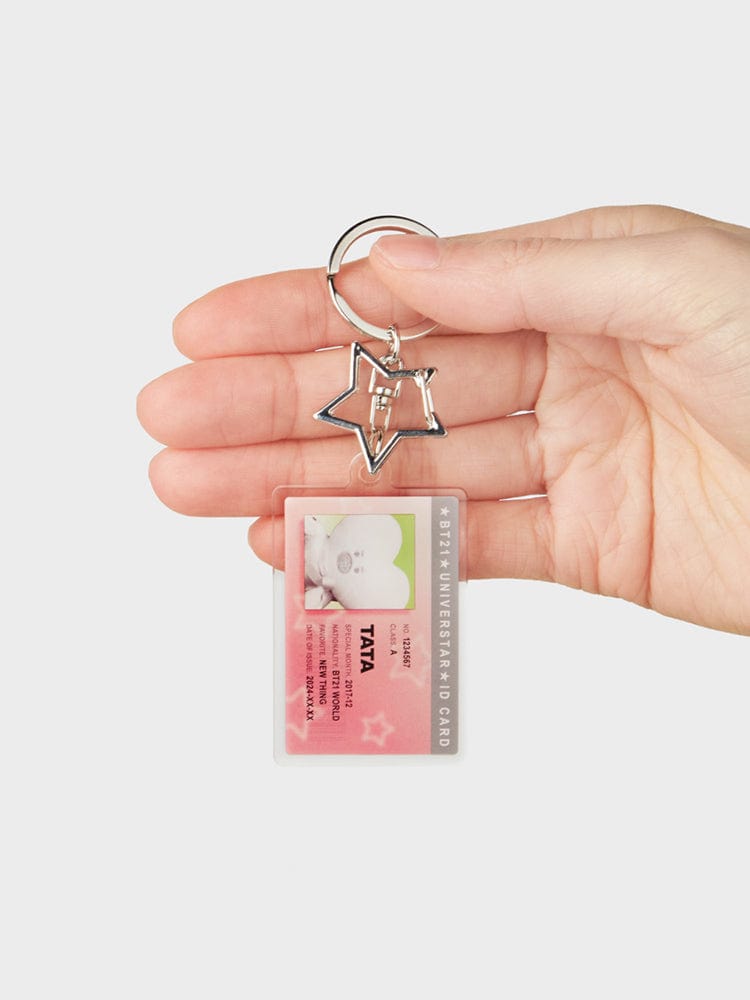 BT21 TATA Silver Edition ID Card Acrylic Keyring