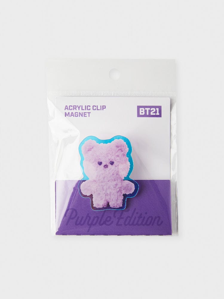 BT21 KOYA Purple of Wish Edition Mini Acrylic Clip Magnet