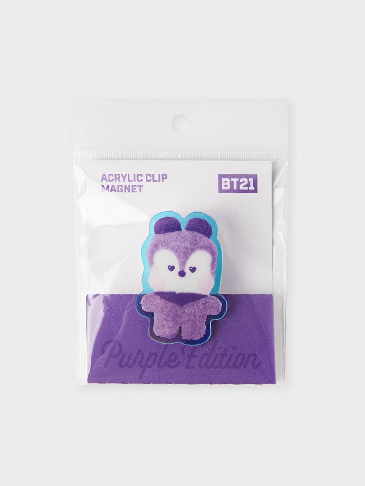 BT21 MANG Purple of Wish Edition Mini Acrylic Clip Magnet