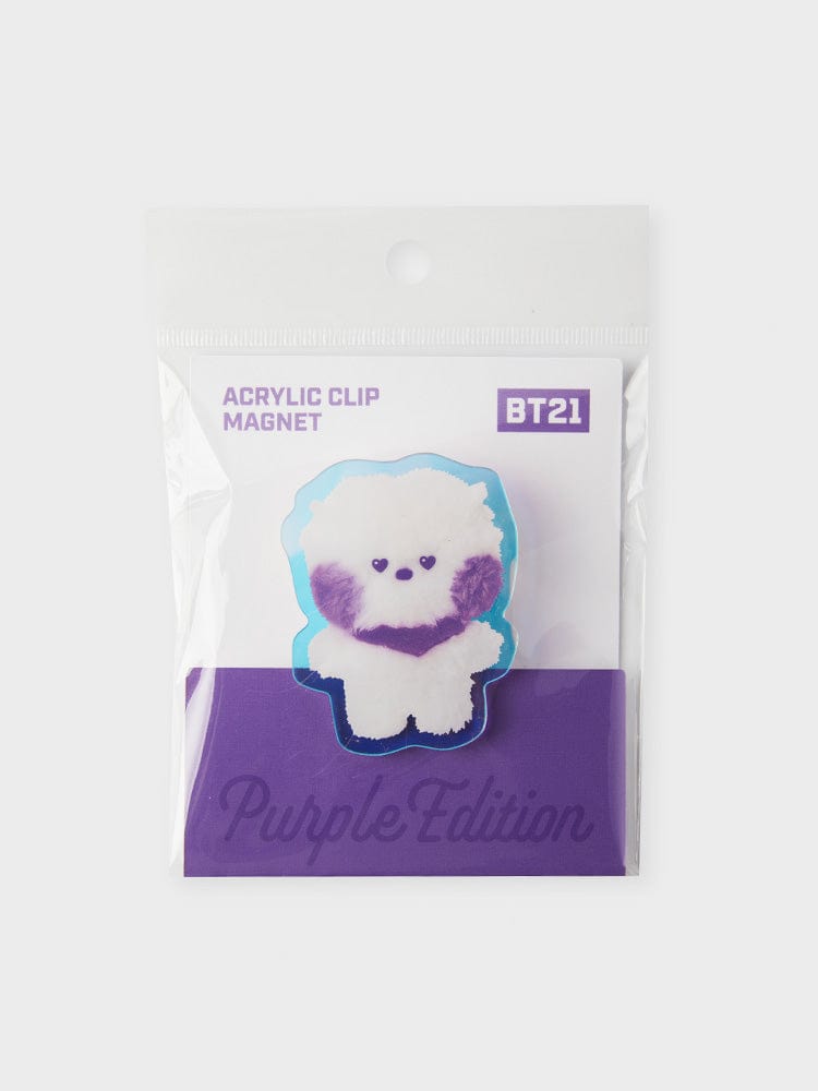 BT21 RJ Purple of Wish Edition Mini Acrylic Clip Magnet
