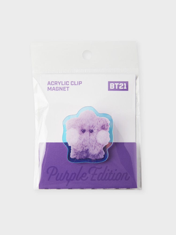 BT21 SHOOKY Purple of Wish Edition Mini Acrylic Clip Magnet