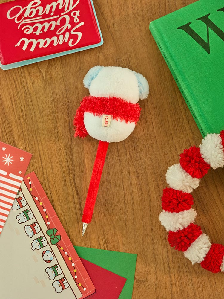 BT21 CHIMMY Mini Mini Pretty Holiday Snowman Doll Gel Pen
