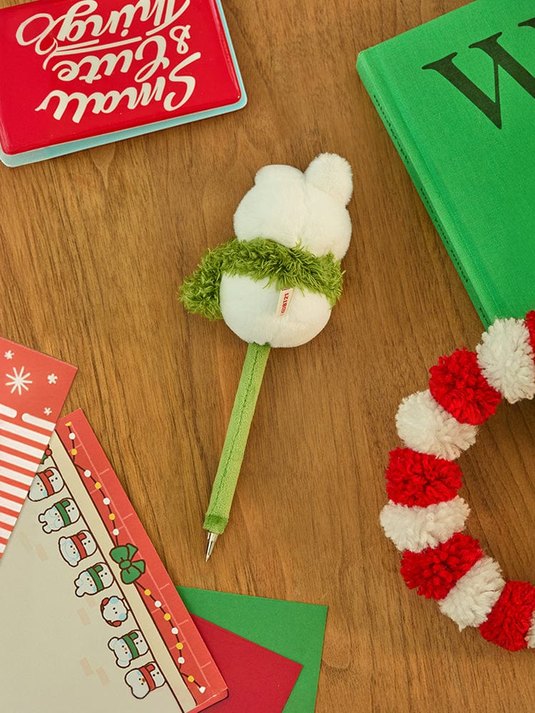 BT21 COOKY Mini Mini Pretty Holiday Snowman Doll Gel Pen