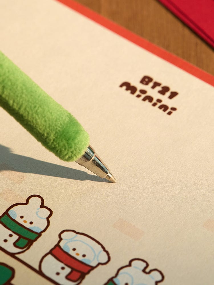 BT21 KOYA Mini Mini Mini Petit Holiday Snowman Doll Gel Pen
