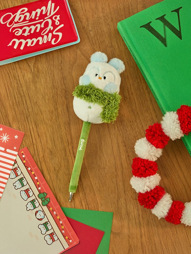BT21 MANG Mini Mini Pretty Holiday Snowman Doll Gel Pen