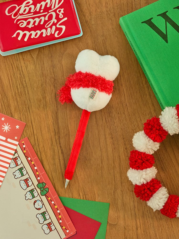 BT21 TATA Mini Mini Petty Holiday Snowman Doll Gel Pen