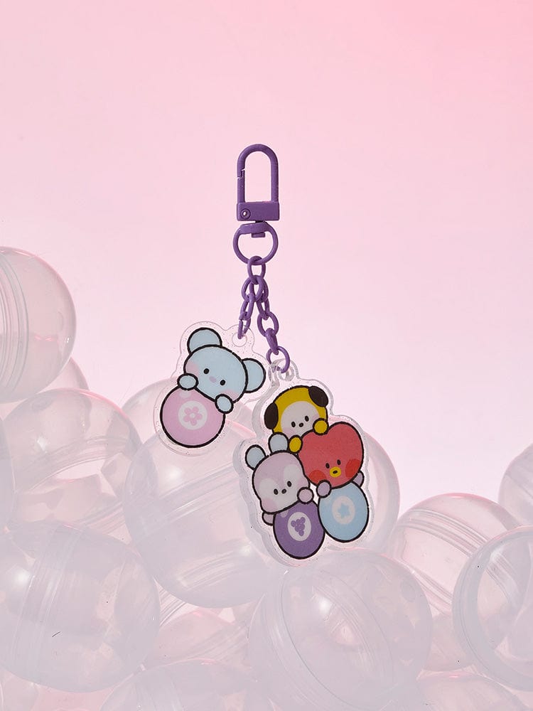 BT21 Mini Lucky Gacha Acrylic Keyring A