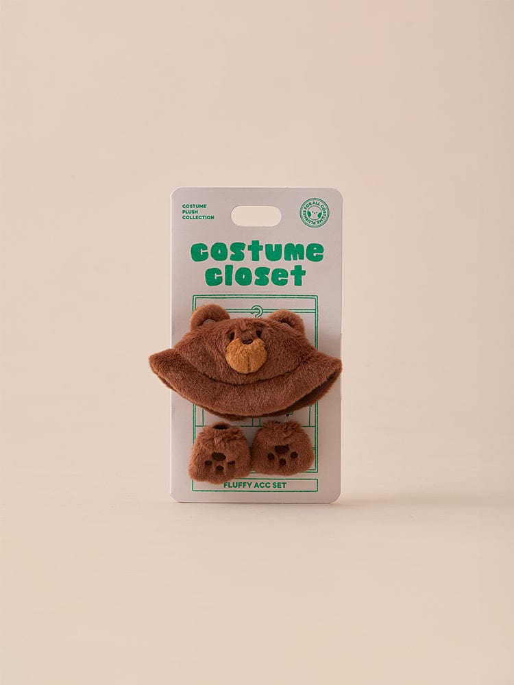BT21 BABY Fluffy Costume Closet Bear Bucket Hat Set