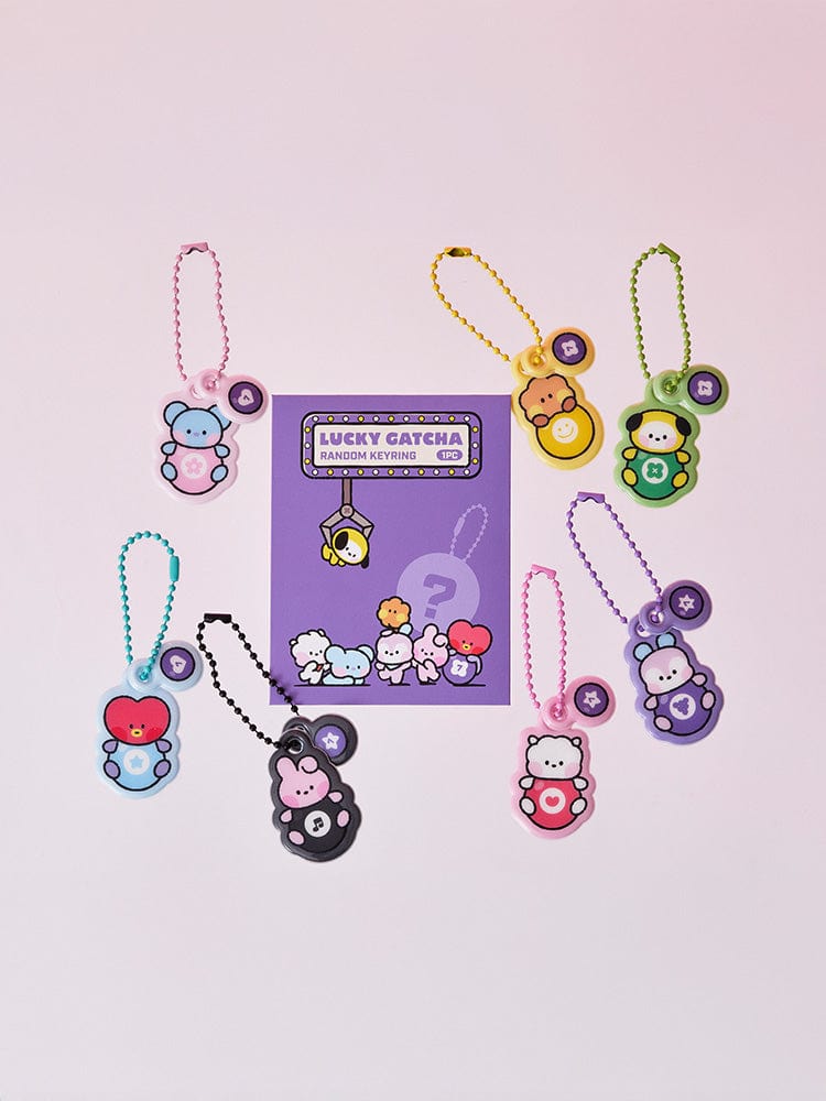 BT21 Mini Lucky Gacha PVC Random Keyring