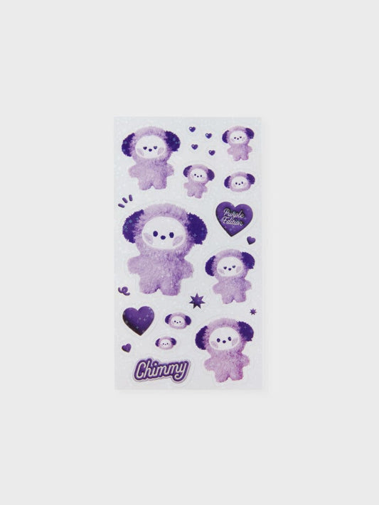 BT21 CHIMMY Purple of Wish Edition Mini Sticker