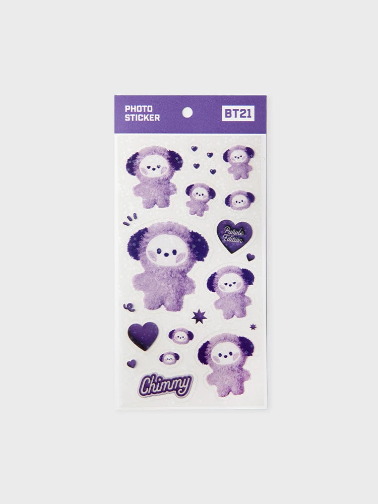 BT21 CHIMMY Purple of Wish Edition Mini Sticker