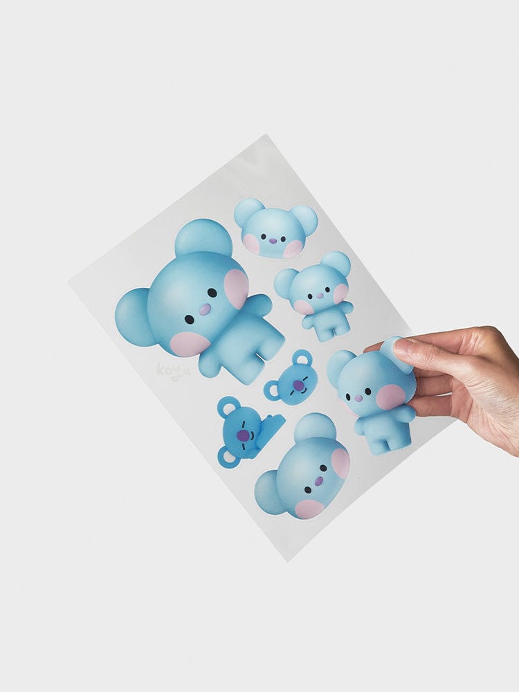BT21 KOYA Big & Tiny Removable Sticker