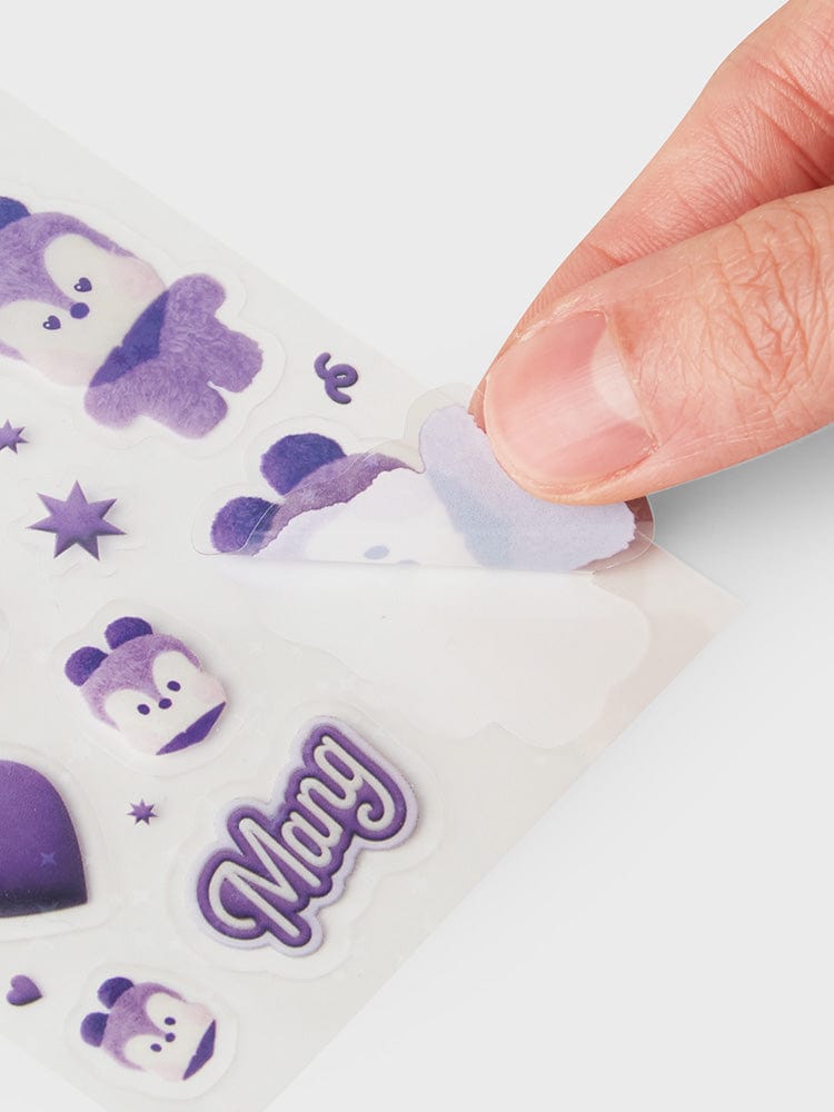 BT21 MANG Purple of Wish Edition Mini Sticker