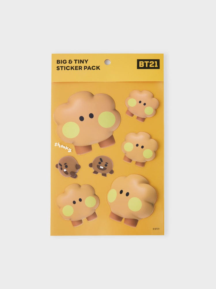 BT21 SHOOKY Big & Tiny Removable Sticker