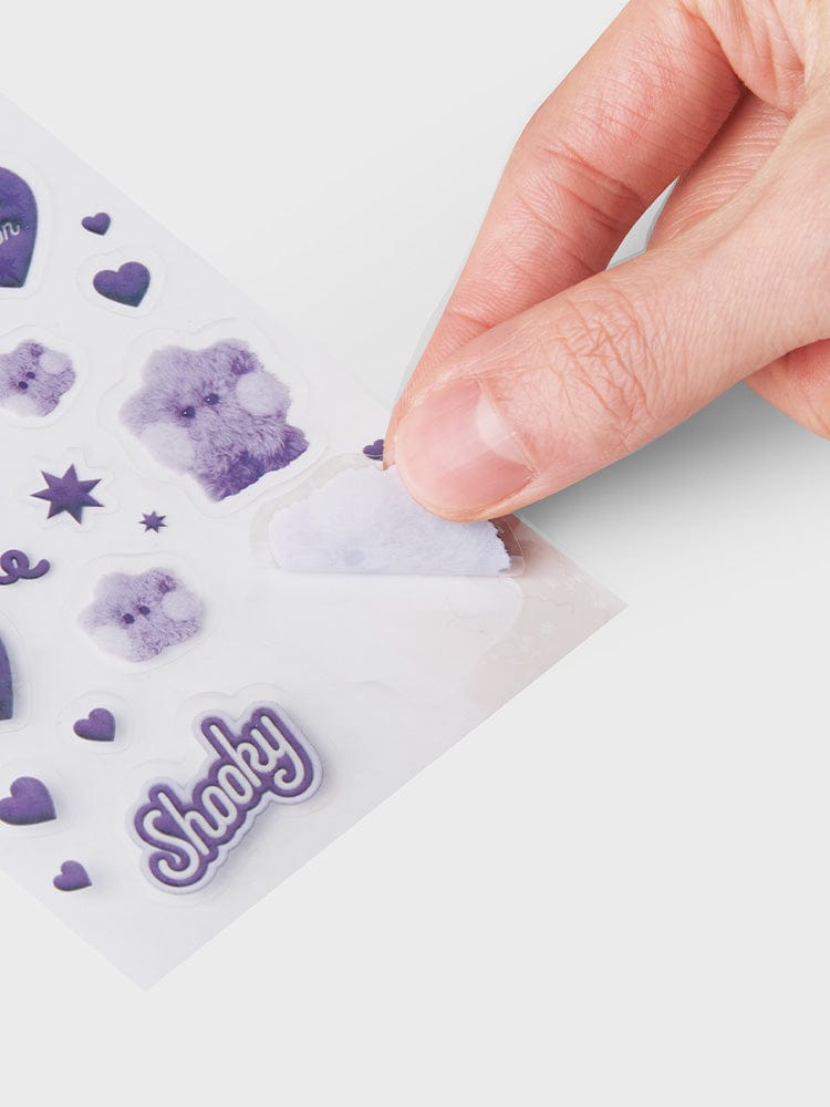 BT21 SHOOKY Purple of Wish Edition Mini Sticker