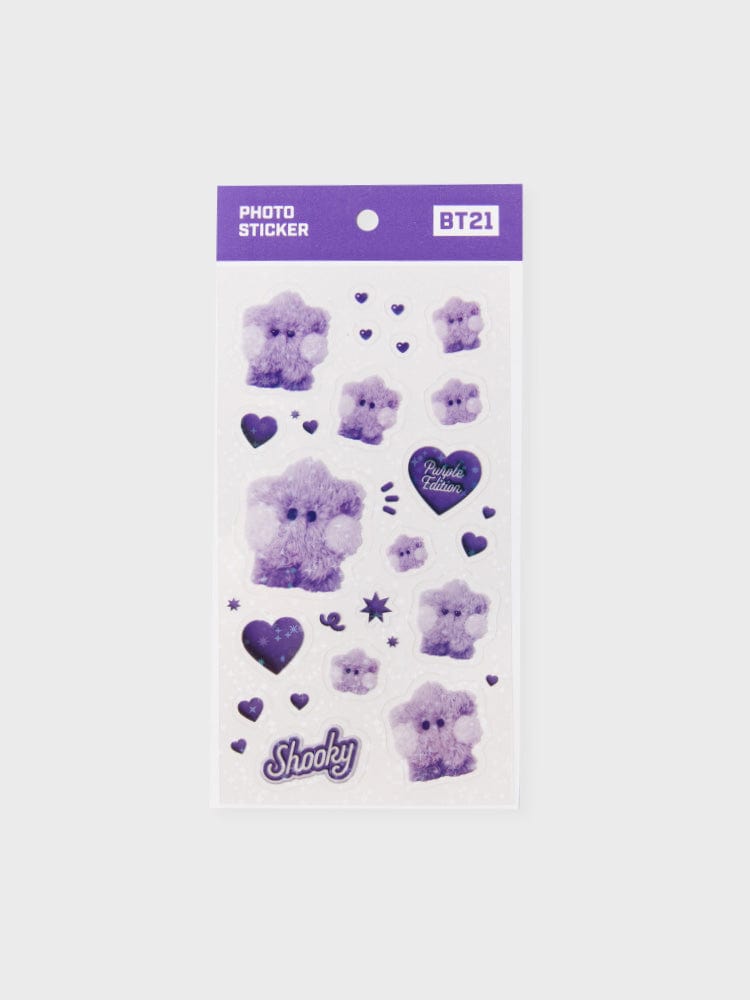 BT21 SHOOKY Purple of Wish Edition Mini Sticker