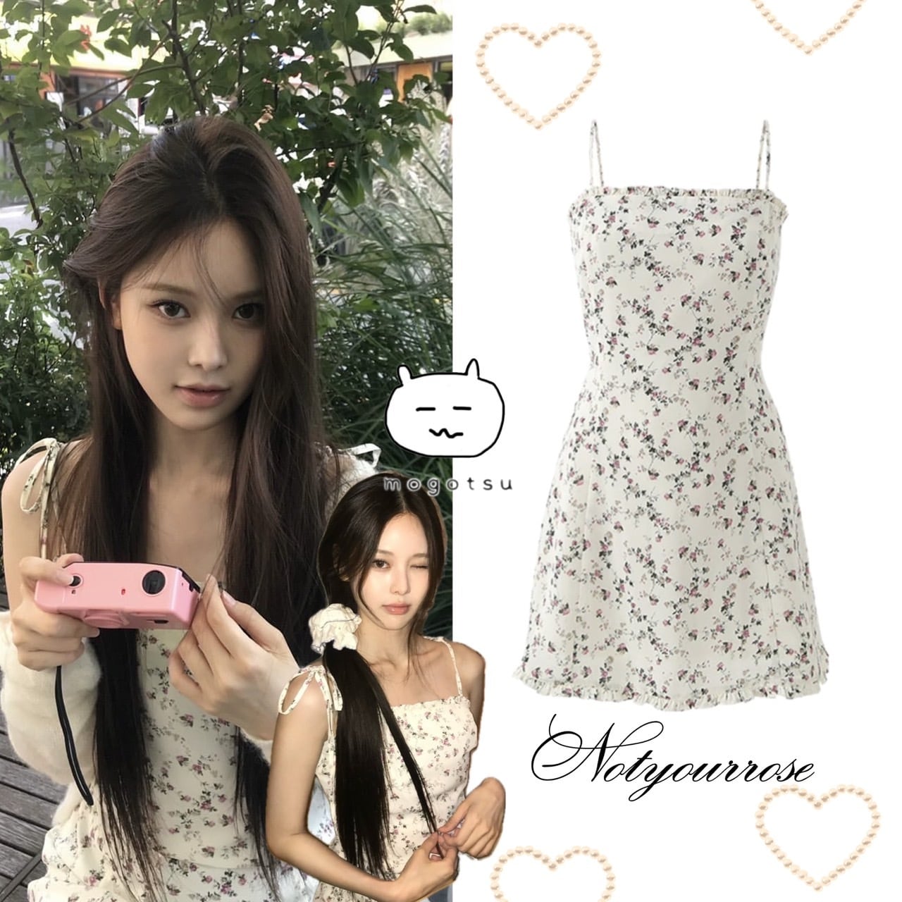 frill mini dress (ivory)