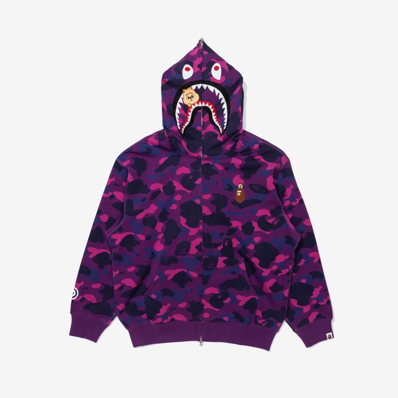 BAPE X Stray Kids HAN QUOKKA SHARK FULL ZIP HOODIE M (HAN)