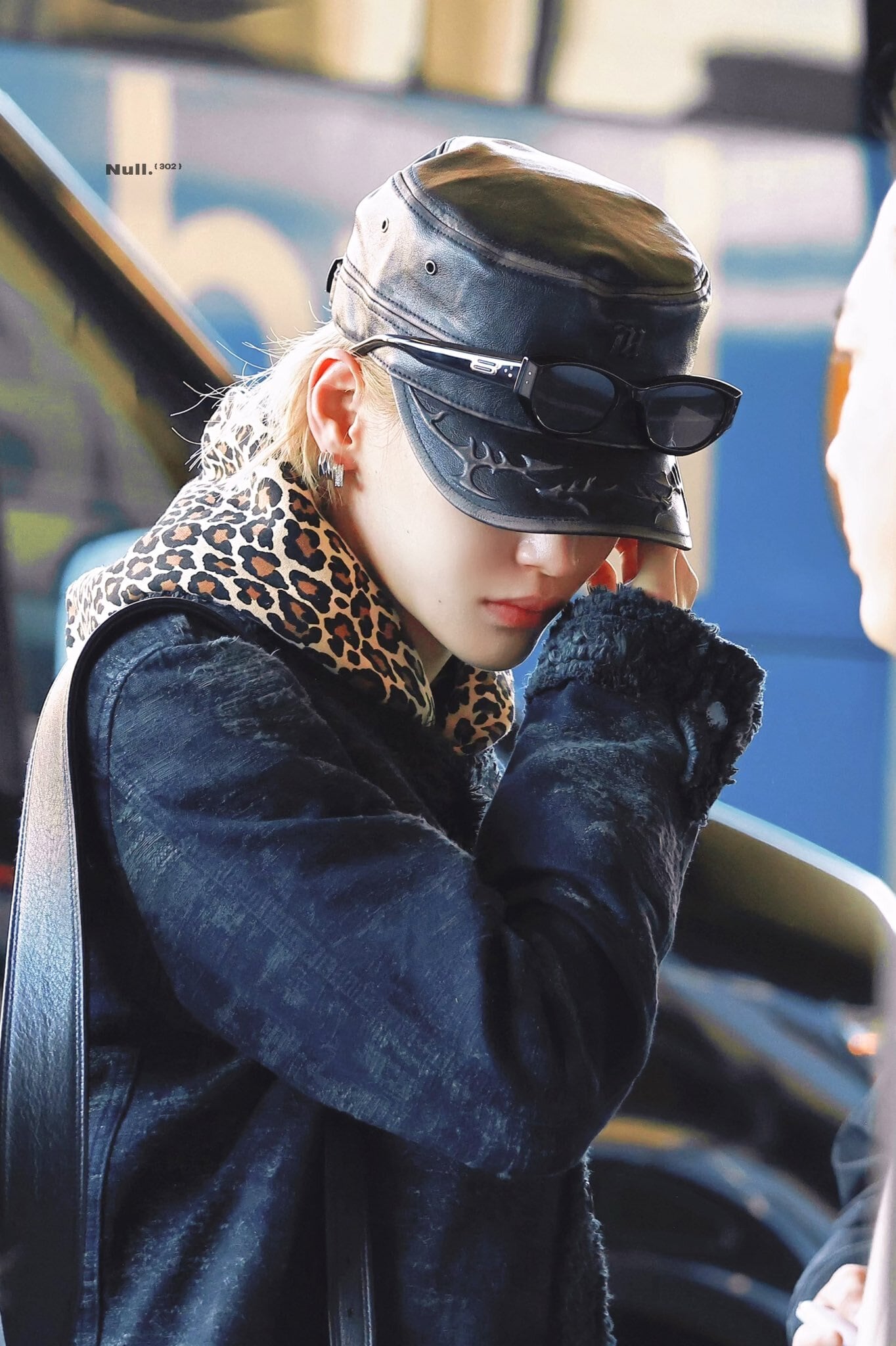 Faux Leather Army Cap