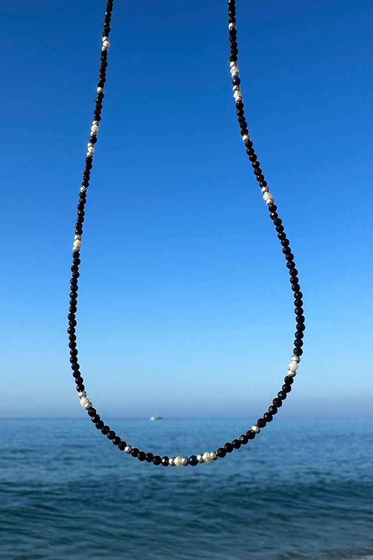 ★[RIIZE Wonbin Worn] 【JUSTLOVER】Midnight Pearl Shine Necklace