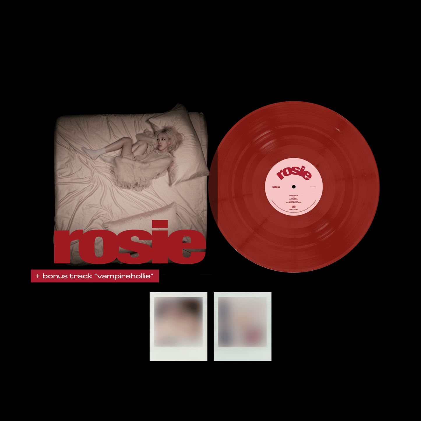 ROSÉ first studio album ‘rosie’ vinyl (vampirehollie edition red) - YG SELECT