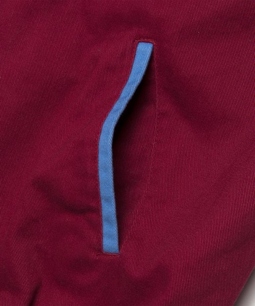 LMC OVAL WASHED BASEBALL JACKET burgundy