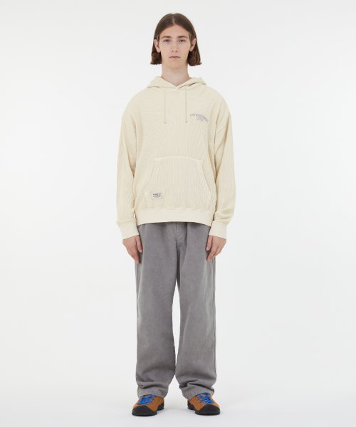 LMC OVERDYED WAFFLE HOODIE cream