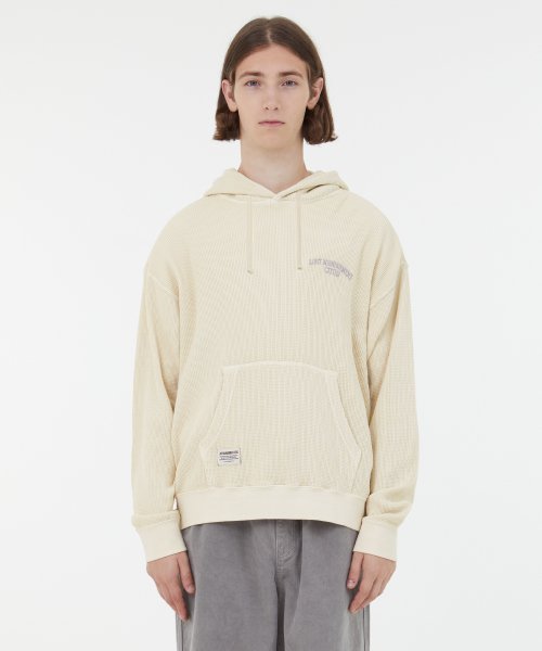 LMC OVERDYED WAFFLE HOODIE cream