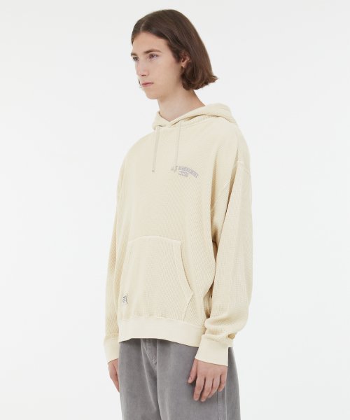 LMC OVERDYED WAFFLE HOODIE cream