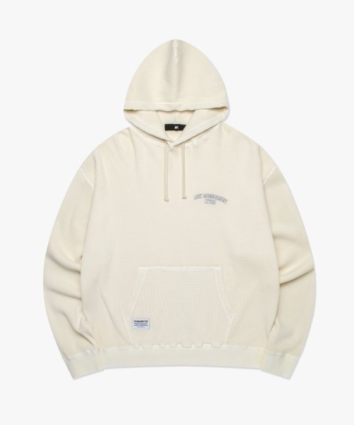 LMC OVERDYED WAFFLE HOODIE cream